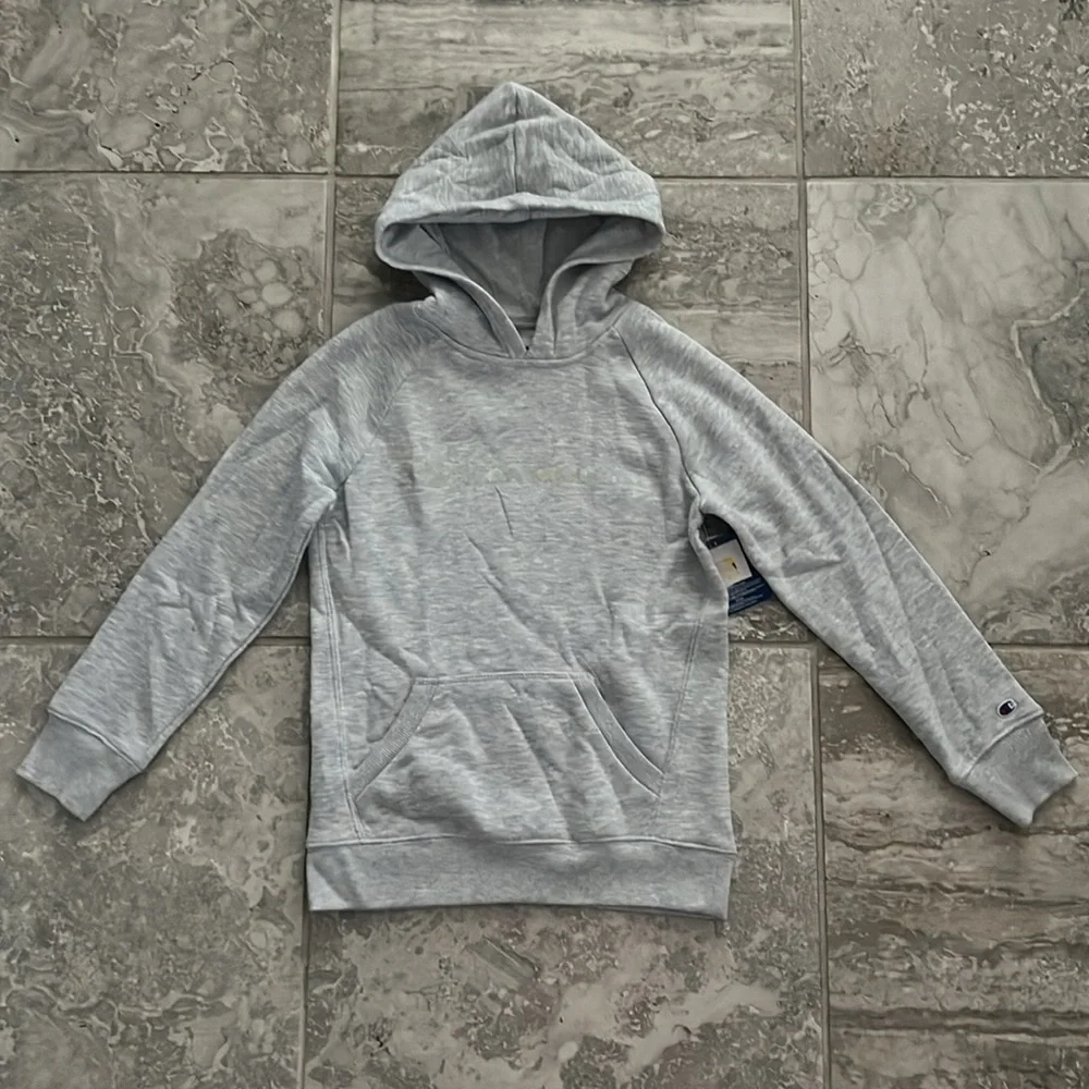 NWT Champion Iridescent Fleece Hoodie in Oxford Heather Size M New w/Tag